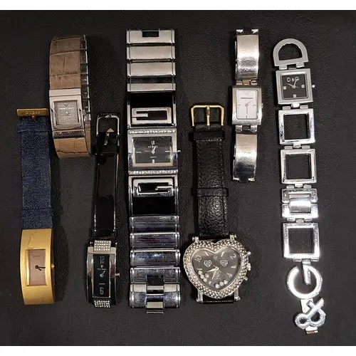 SELECTION OF LADIES FASION WRISTWATCHES including Pierre Car...