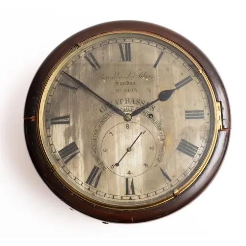 Brockbank & Atkins, London a mid-19th century mahogany wall ...
