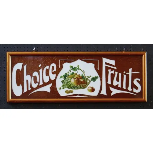 "Choice Fruits" - an early 20th century milk glass and fret ...
