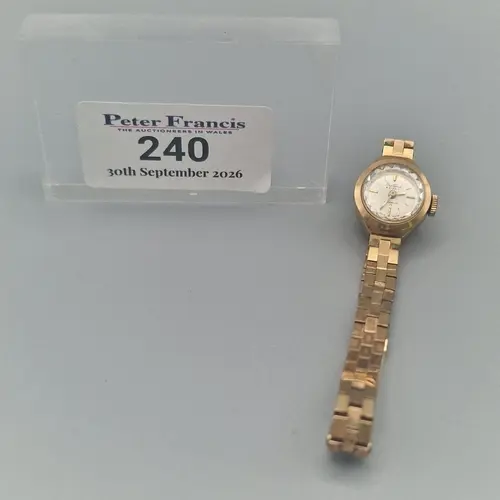 9ct gold Bentima Star lady's watch. 16.2g approx. (B.P. 21% ...