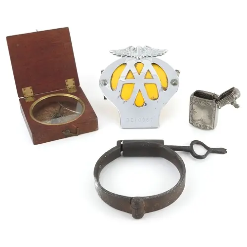 Antique and later objects comprising an early 18th century c...