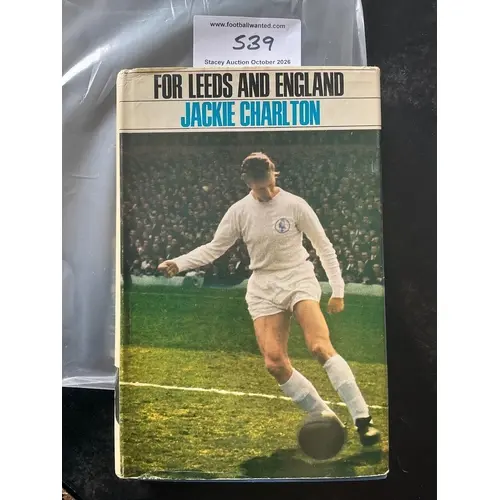 Jack Charlton Leeds + England Signed Football Book: Book nam...