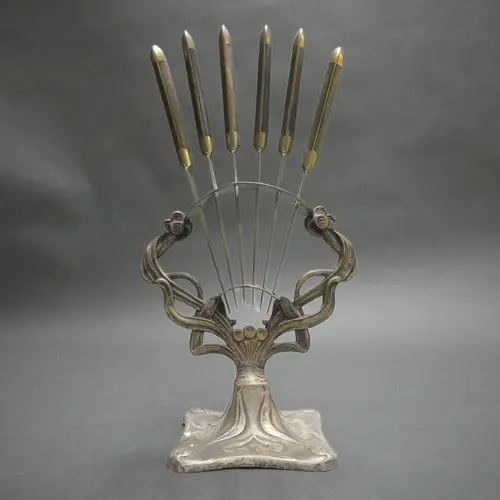 SCHIFFERS & CO, Warsaw - An Art Nouveau period pewter fruit ...