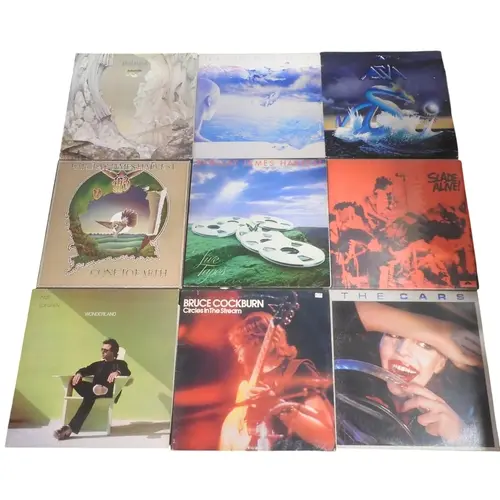 ROCK/PROG/POP/FOLK - A box of mixed genre 12" Vinyl LP ...