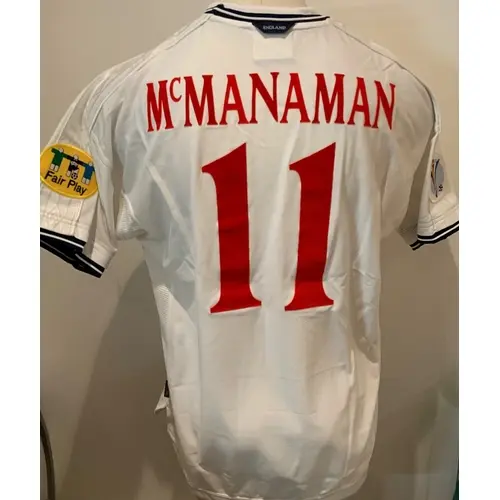 McManaman England Euro 2000 Match Worn Football Shirt: Worn ...