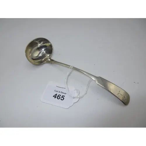 Scottish Provincial Silver Sauce Ladle by William Jamieson A...