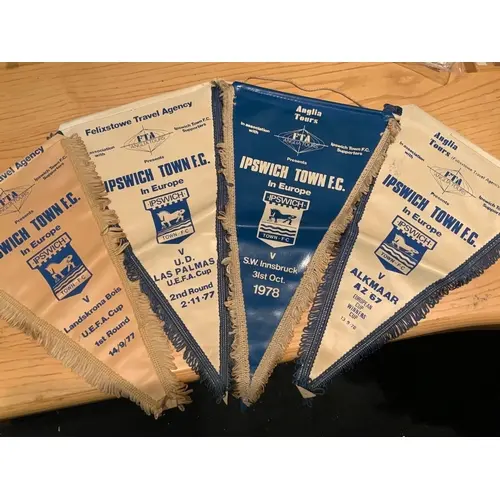 Ipswich Town Football Pennants: Tour pennants from travel ag...