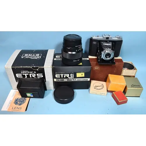 A Zenza Bromica ETR Si f3.5 150mm automatic diaphragm lens (...
