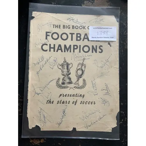 Tottenham Signed Football Page: Includes Duquemin Clarke War...