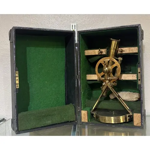 A vintage E R Watts & Son brass compass. Est. £60 - £80.