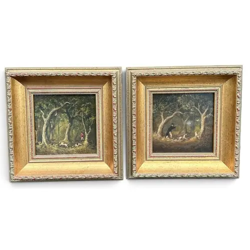 20TH CENTURY BRITISH SCHOOL: AN ENGLISH SPORTING SCENE Oil o...
