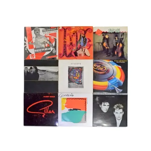 POP/ROCK/PROG/NEW WAVE - A box of 12" Vinyl LP/EP Records to...