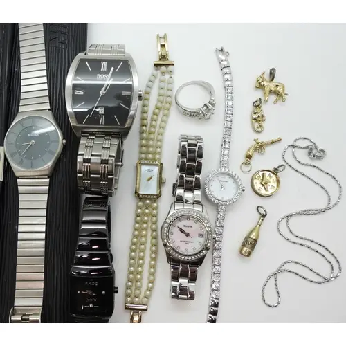 A Rado Jubile, Two ladies Accurist watches with mother of pe...