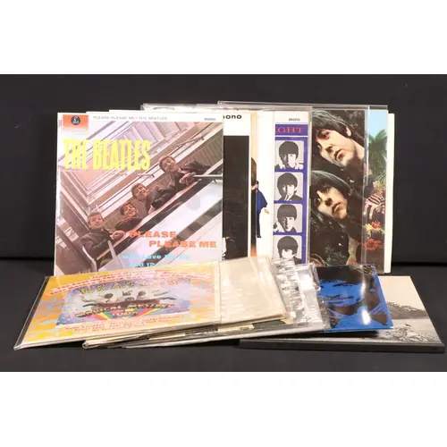 Vinyl - 12 The Beatles LPs (11 original UK, 1 US) 1 John Len...