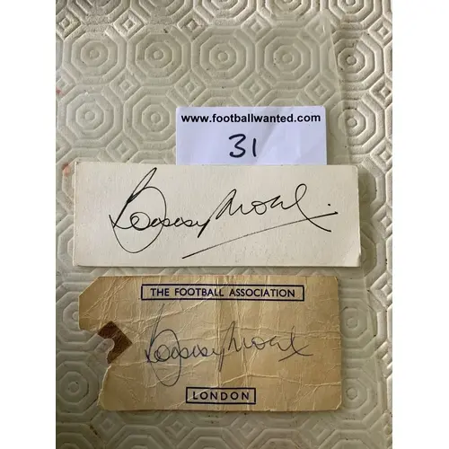 Bobby Moore England + West Ham Football Autographs: England ...