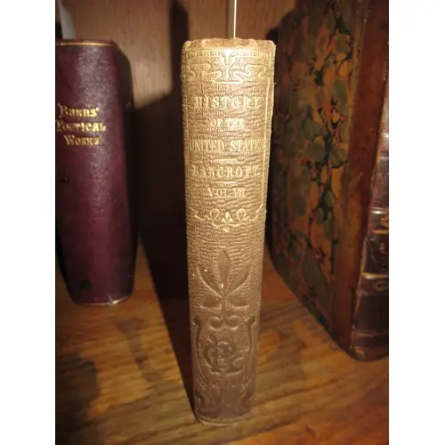 Canvas bound volume, History of the United States, by Bancro...