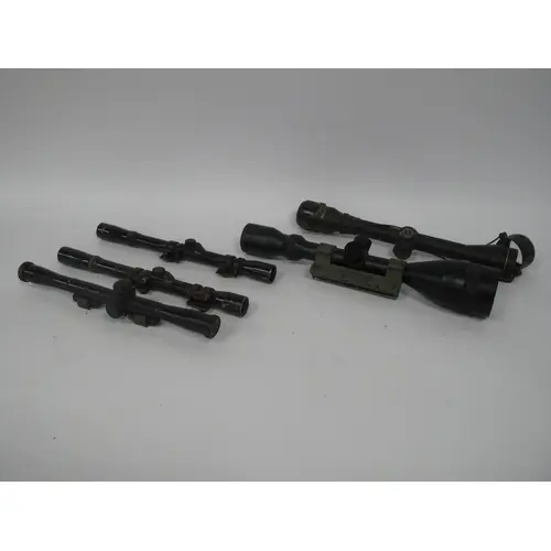 Vintage Rifle Telescopic Sights by Tasco, Nikko Sterling and...