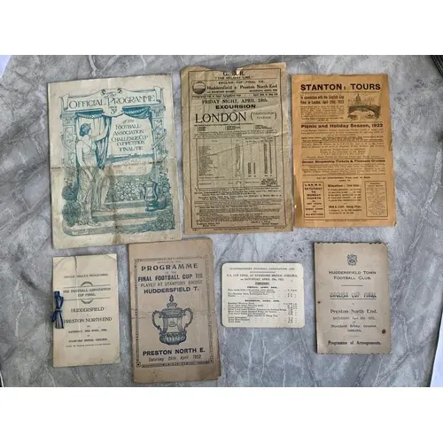 1922 FA Cup Final Football Programmes+ Menu: Huddersfield v ...