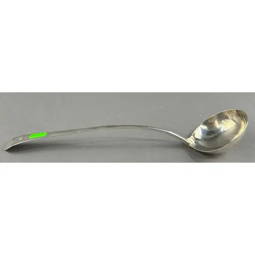 Silver: a George III Old English pattern ladle by Peter and ...