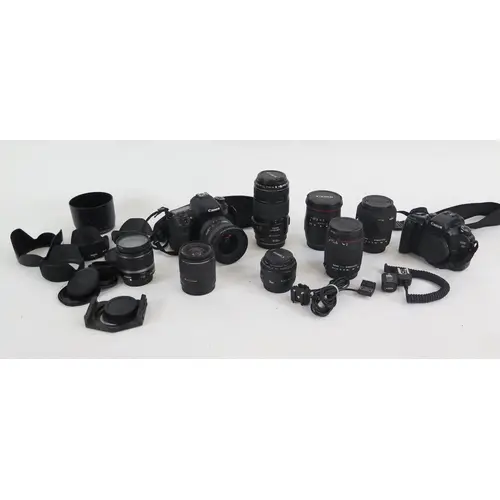 Canon & Sigma Camera and Lens Collection including EOS 30 & ...