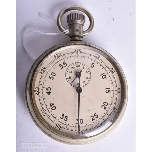 A MILITARY A M 6B/221 STOP WATCH. Running. 5 cm wide.