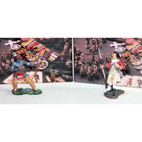 Cast metal model soldiers: King and Country 1776 American R...