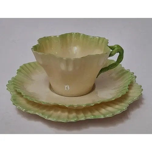 Belleek Hexagon Design Tree edged in green