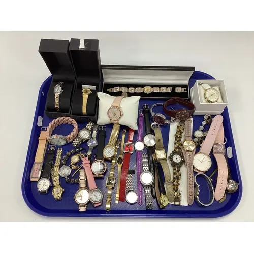 A Collection of Assorted Ladies Wristwatches, including Swat...