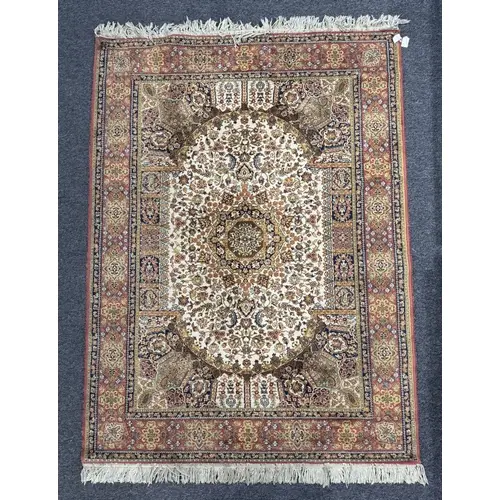 Rugs & Carpets: Persian Tabriz rug, the central field sh...