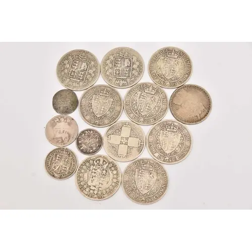 Silver. Circulated Queen Victoria .925 silver coins to 145 g...