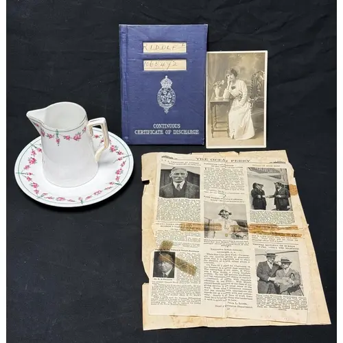 White Star Line: White Star Line: OSNC creamer and side pla...