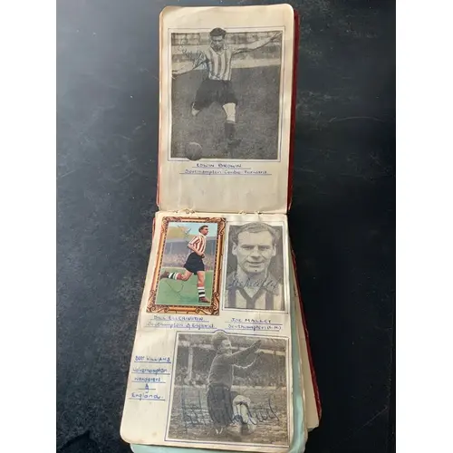 Football Autograph Book: From around 1950 often on a magazin...