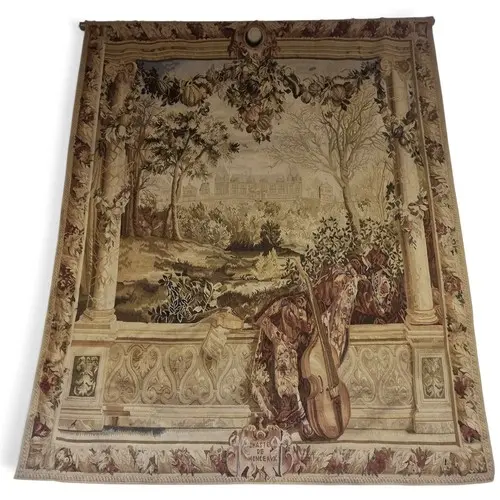 A fabulous 20th Century Tapestry of a Musical theme with tre...