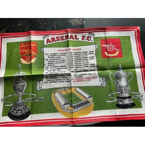 Arsenal Football Tea Towel: Excellent condition Irish linen ...