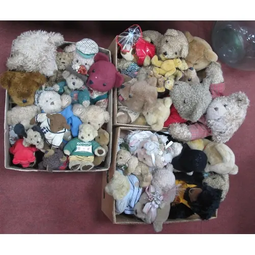 A Quantity of Teddy Bears by Russ Berrie, Tails & Tales, Bea...