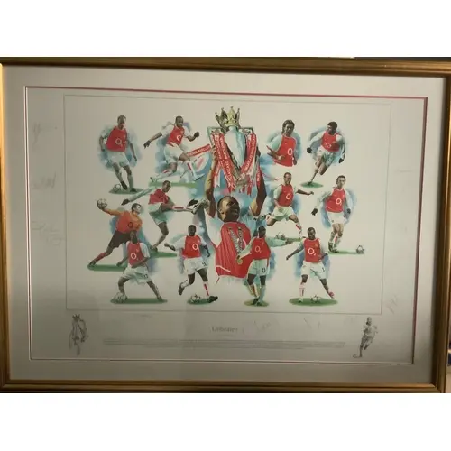 Arsenal Unbeaten 2003 - 2004 League Winners Signed Framed Fo...