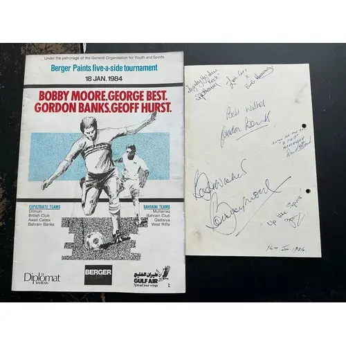 Bobby Moore West Ham + England Football Memorabilia: Include...