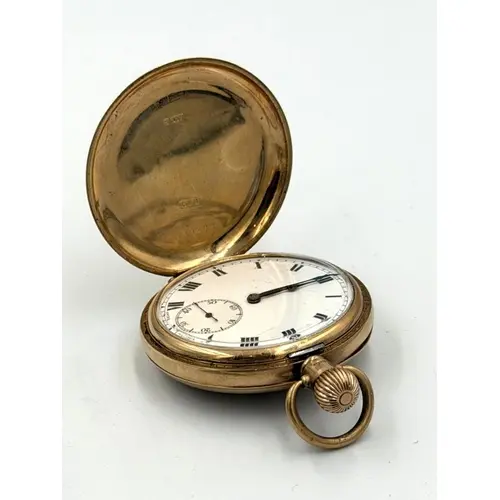 A 9ct gold hunter pocket watch, Birmingham hallmarked, maker...