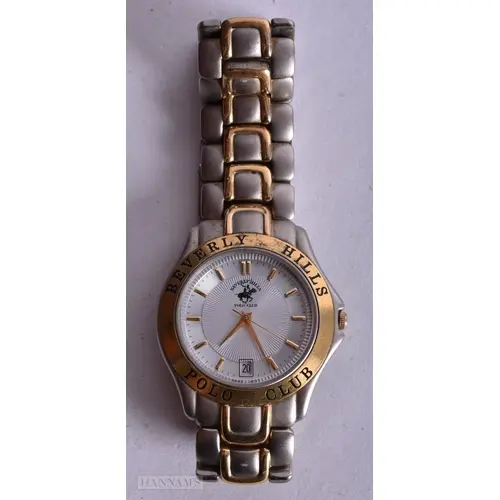 A BEVERLEY HILLS POLO CLUB WRIST WATCH, needs battery, 3.5 c...