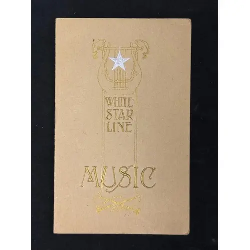 White Star Line: White Star Line: Rare First-Class book of ...