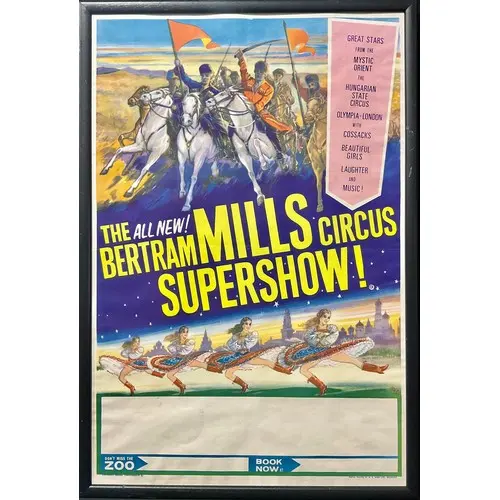 Circus & Fairground - a mid 20th century poster, The All New...