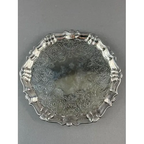Silver: a George II salver by Robert Abercromby, London 1750...