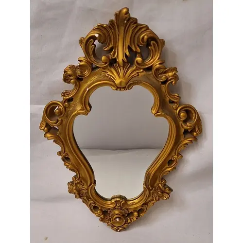 Ornate French Style Gilt Wall Mirror approx. 48cm L
