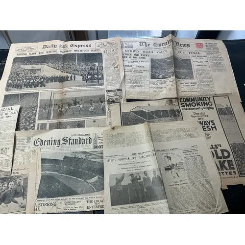 Football + Historical Moments Football Newspapers: 1927 FA C...