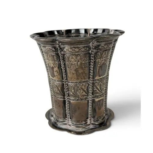 FRITZ. S. HEIMBURGER: A DANISH SILVER VASE, COPENHAGEN 1949 ...