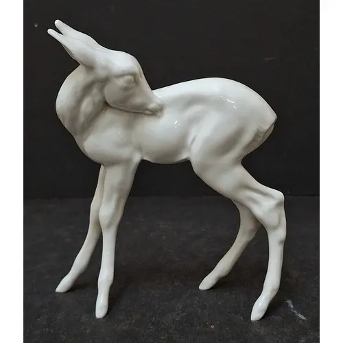 Vintage Rosenthal White Porcelain Fawn Figurine approx. 14.5...