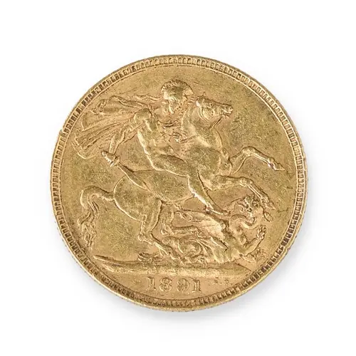 AN 1891 GOLD FULL SOVEREIGN