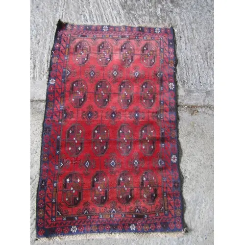 Antique Persian Pure Wool Rug Burgundy Ground Approximately ...