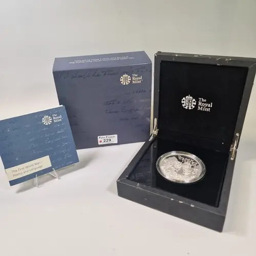 Royal Mint 2016 First World War centenary five-ounce silver ...