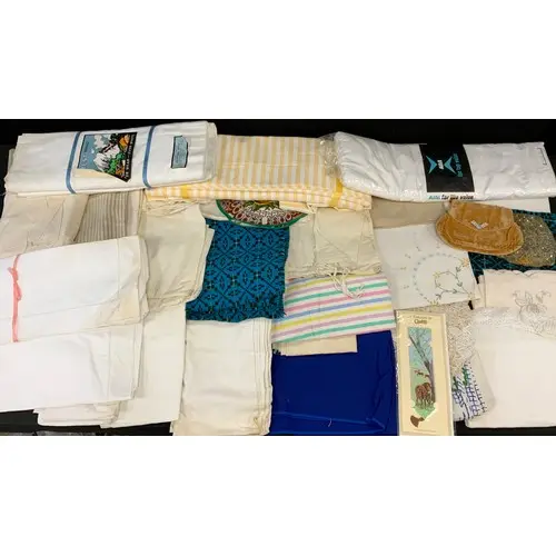 Textiles & Fashion - table cloths inc Egyptian cotton exampl...